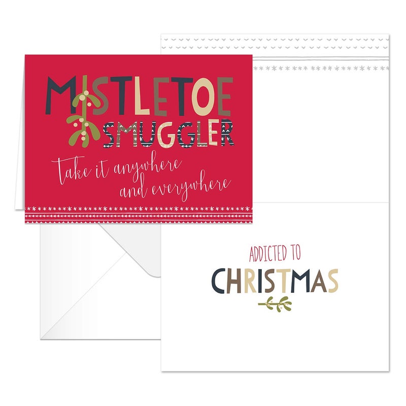 Canopy Street Festive Season Christmas Cards / 25 Holiday Cards With White Envelopes / 5 Winter Seasonal Designs / 4 5/8" x 6 1/4" Holiday Greeting Cards - Image 2